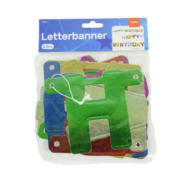 Letterslinger verjaardag Happy Birthday 150 cm