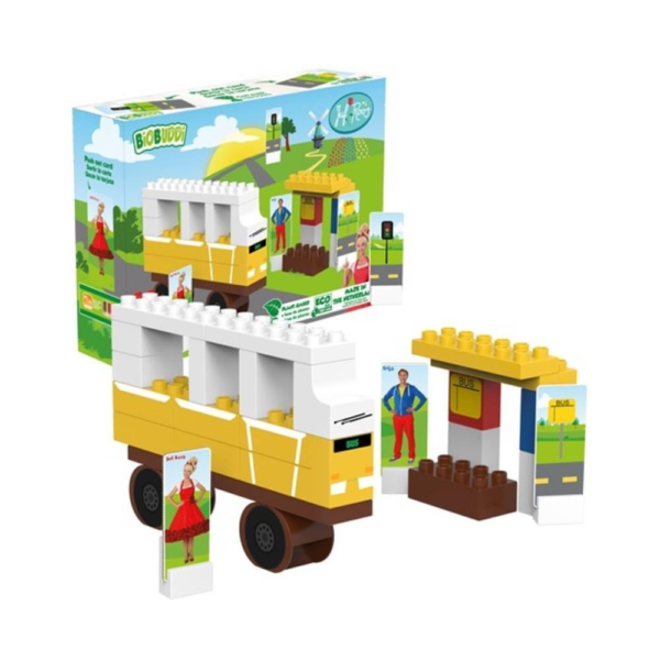 BiOBUDDi Juf Roos De wielen van de bus 40-delig