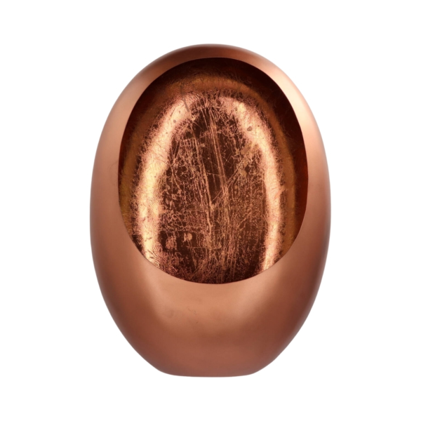 Theelichthouder Marrakech Egg koperkleurig 40 cm