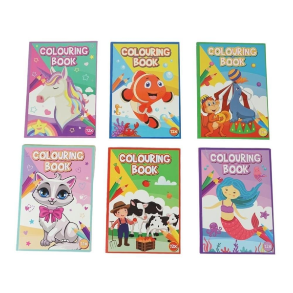 Kleurboek 72 paginas 29,5 cm assorti