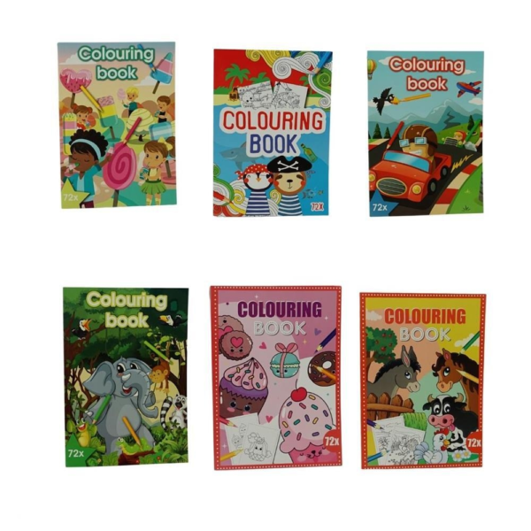 Kleurboek 72 paginas  29,5 cm assorti Lot A