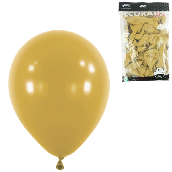 Everts ballonnen Decorator Fashion Mustard 27,5 cm 50 stuks