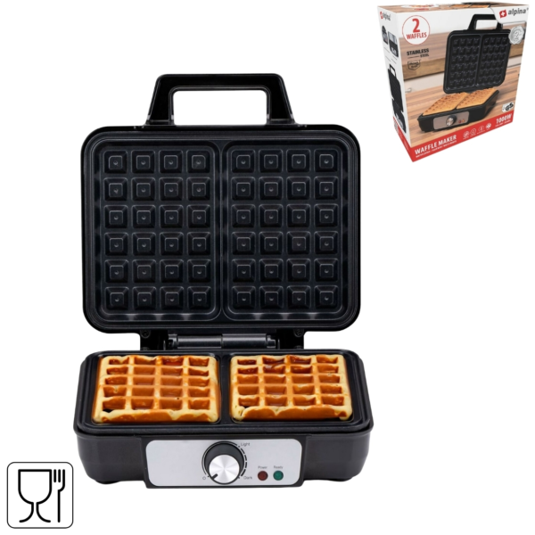 Alpina Waffeleisen 24 cm 1000W