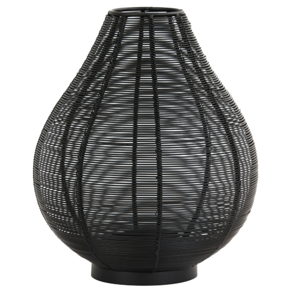 Light & Living windlicht Suneku mat zwart 25 cm