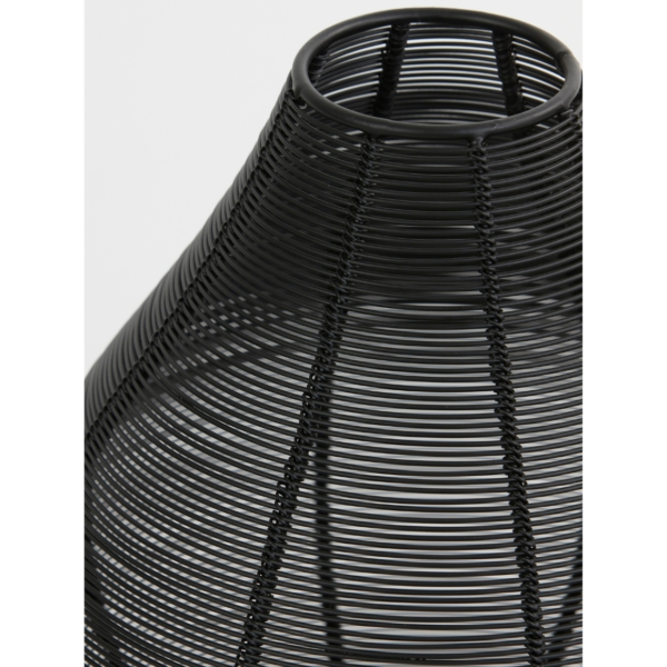 Light & Living windlicht Suneku mat zwart 25 cm