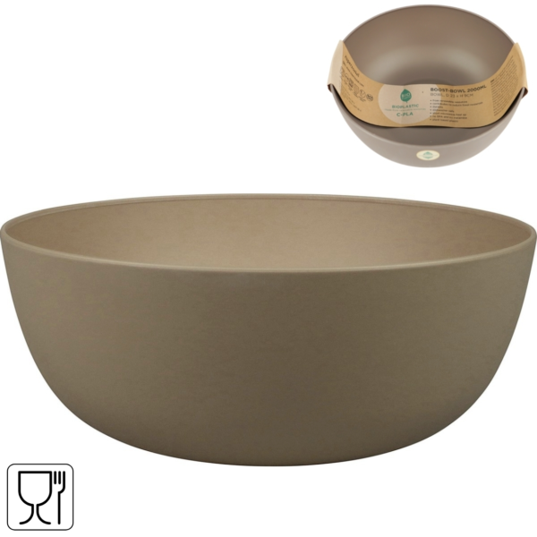 Zuperzozial schaal Boost taupe 23 cm