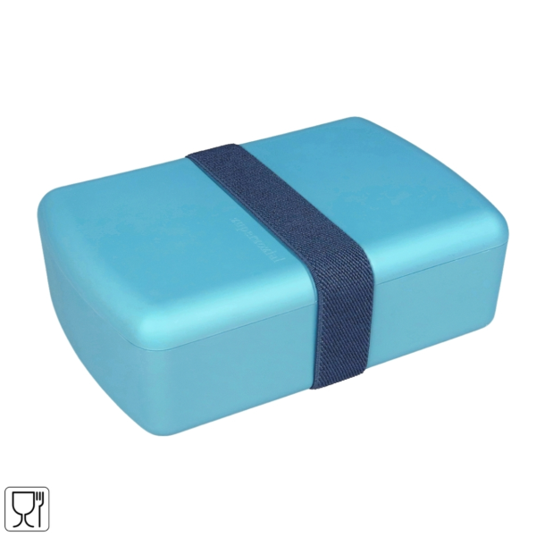 Zuperzozial broodtrommel Time-Out blauw 19 cm