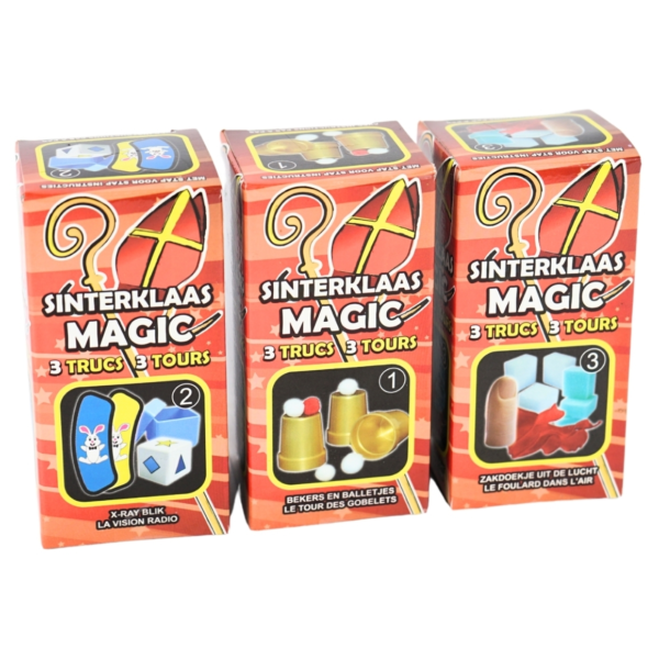 Hanky Panky Toys Sinterklaas magic goocheldoosje 3 assorti