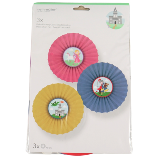 Decoratieve waaier 40 cm set van 3