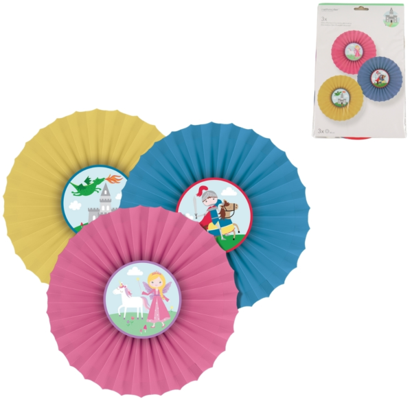 Decoratieve waaier 40 cm set van 3