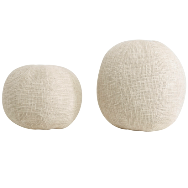 PTMD poef Sanah crème 33 cm