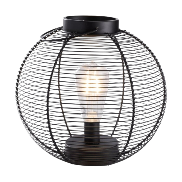 Outfit Outdoor LED Batteriebetriebene Laterne schwarz 28 cm