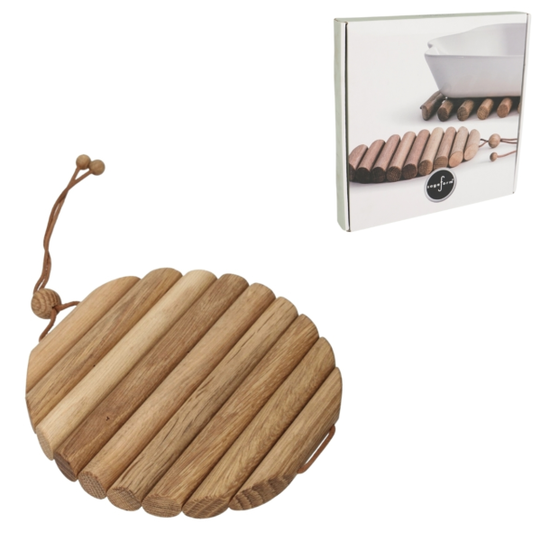 Sagaform Natur Untersetzer verstellbar Holz 19 cm