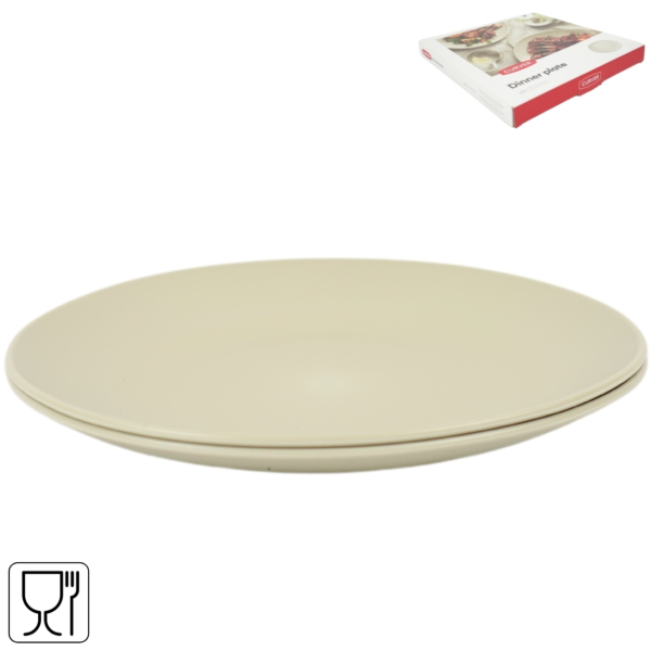 Curver dinerbord grijsgroen 26 cm set van 2