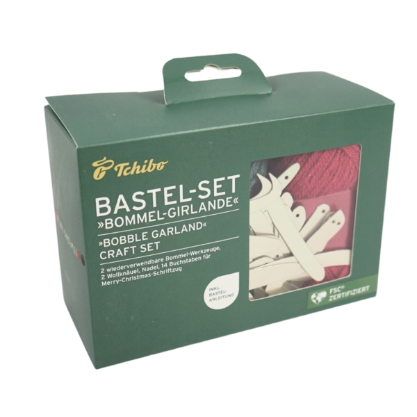 DIY slinger Merry Christmas pompom 20-delig