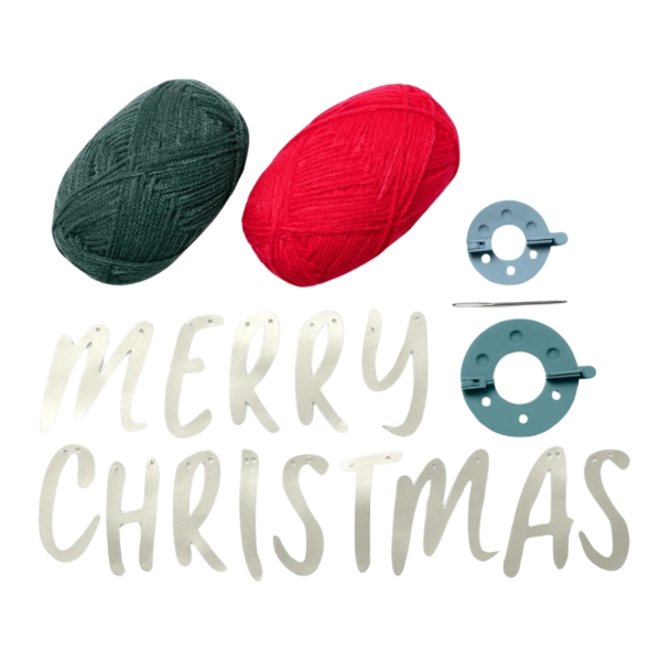 DIY slinger Merry Christmas pompom 20-delig