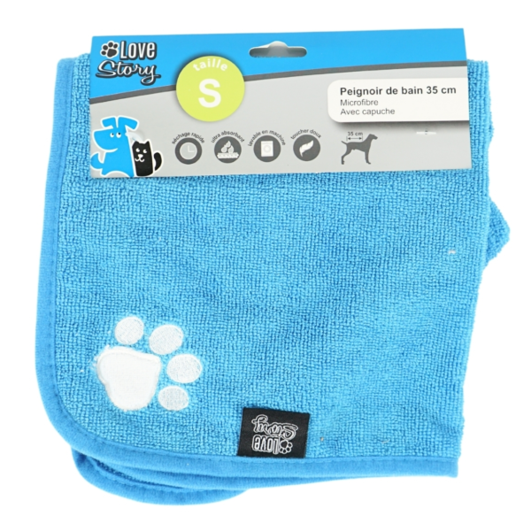 Love Story microvezel dieren handdoek 55 cm