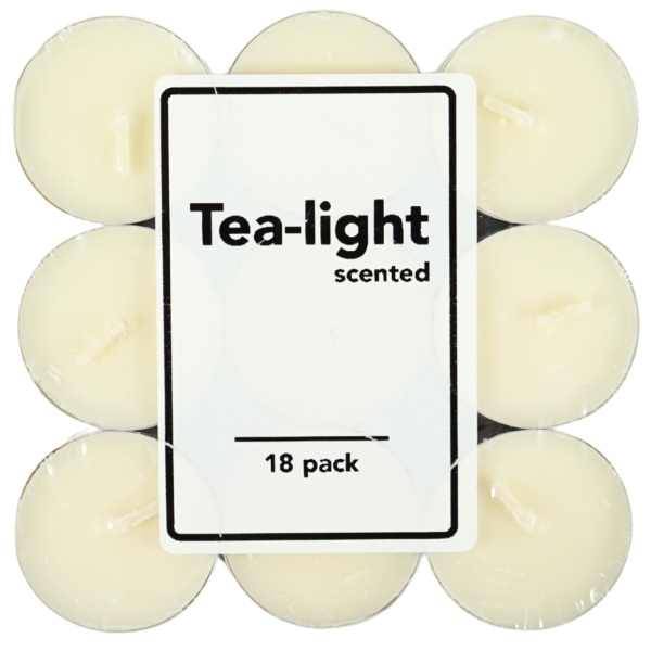Geurtheelichten vanille 4 cm 18 stuks
