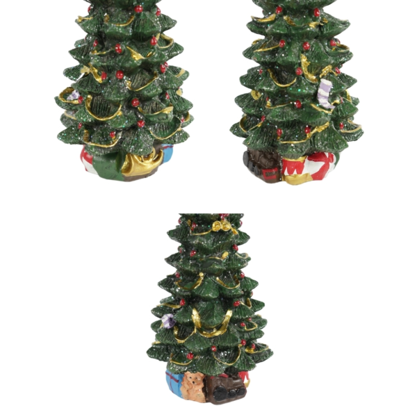 Beeld versierde kerstboom 25 cm