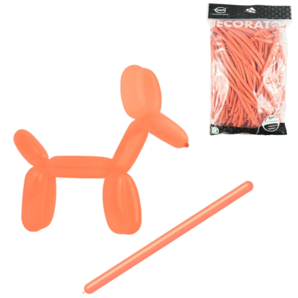 Everts ballonnen Decor standard E260 Tangerine 115 cm 100 stuks