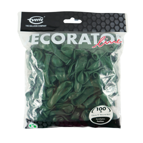 Everts ballonnen Decor Fashion eucalyptus 13 cm 100 stuks