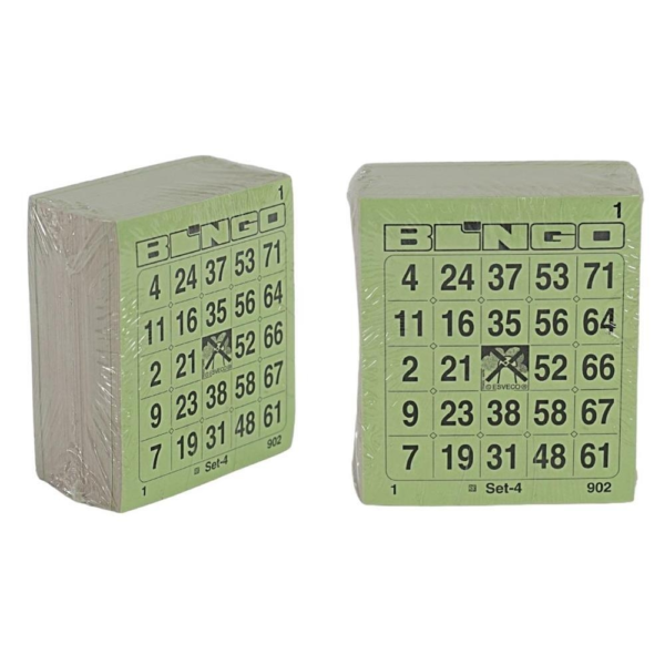 400054 Bingokaarten 1-75 blokje 5 dik enkel