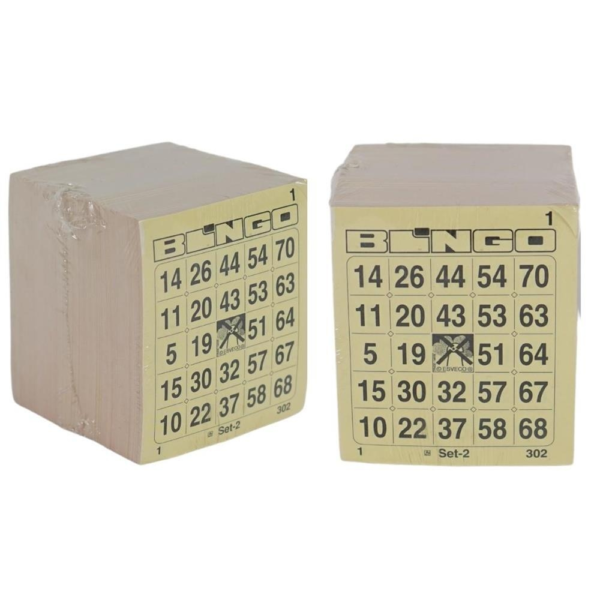 400057 Bingokaarten 1-75 blokje 10 dik enkel