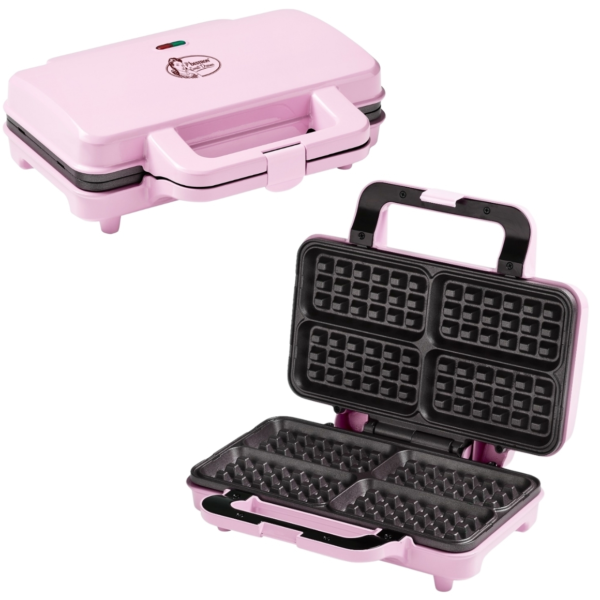 (R) Bestron Wafel maker roze 1000W