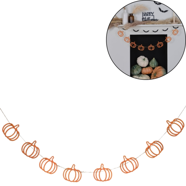 Ginger Ray slinger pompoen oranje 2 m