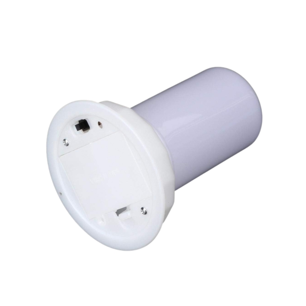 Kaars LED met vlam effect op batterij wit 9,5 cm