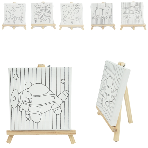 Schildersezel met canvas 19,5 cm