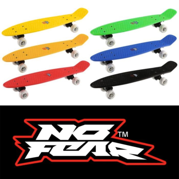 No Fear Skateboard 57 cm 6 sortiert