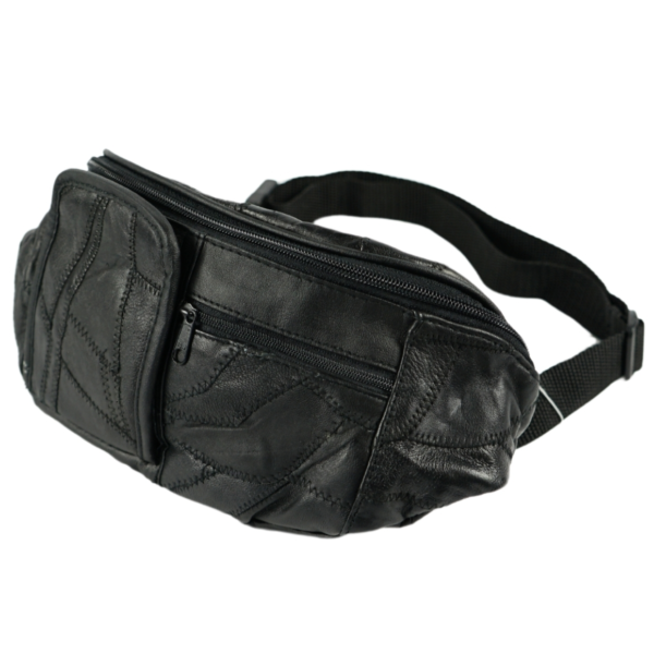 Heuptas 3 vakken leer 36 cm