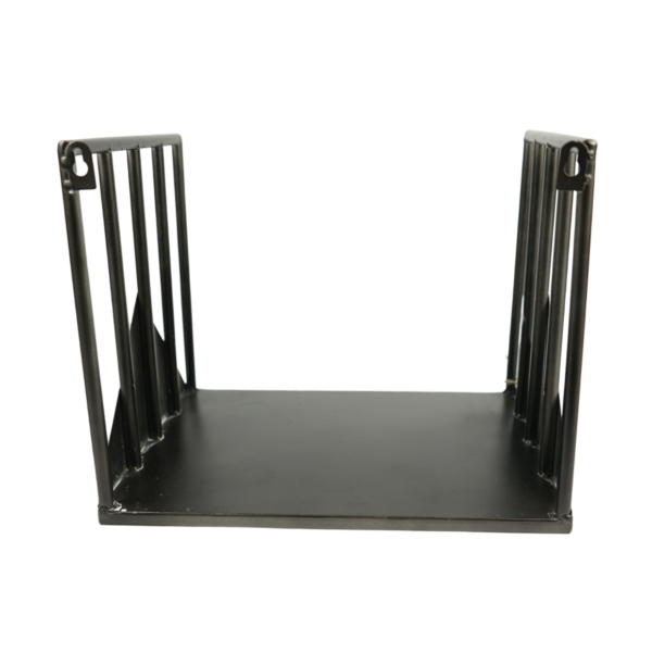 Wandrek metaal zwart 52 cm set van 3