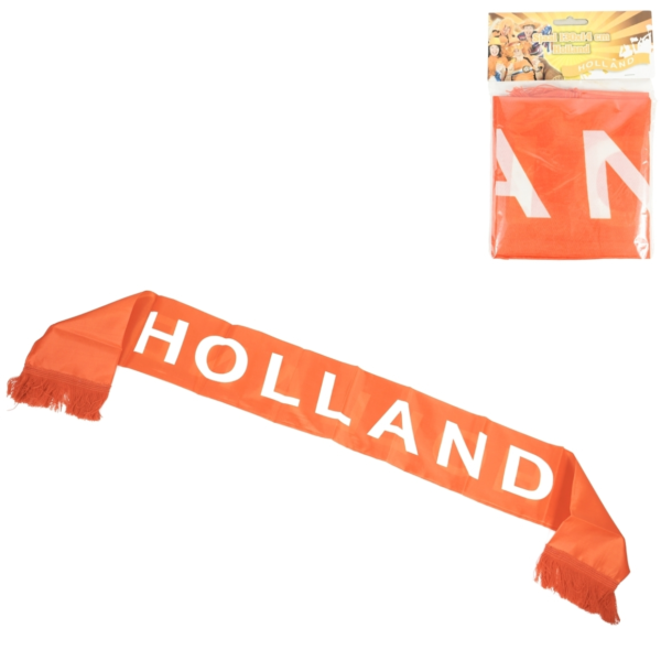 Sjaal Holland oranje 130 cm