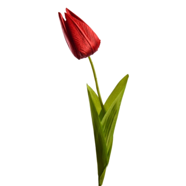 Kunstbloem Tulp zijde rood 50 cm