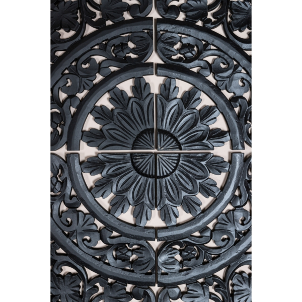 PTMD wandpaneel Akoulina zwart 120 cm 4 stuks