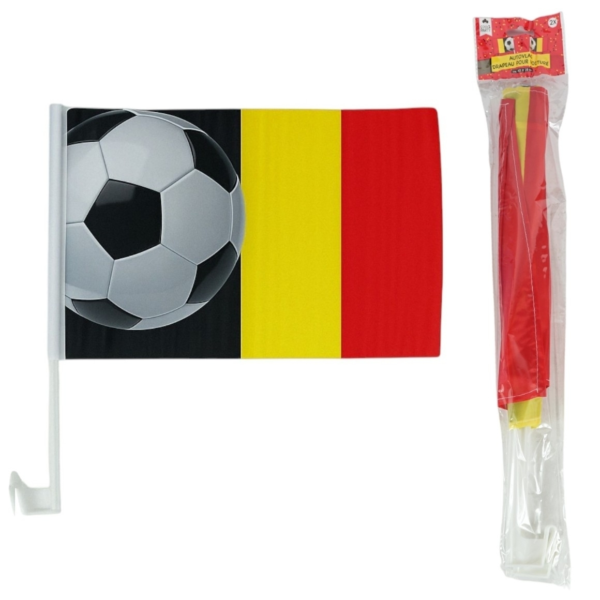 Autovlag België 45 cm set van 2