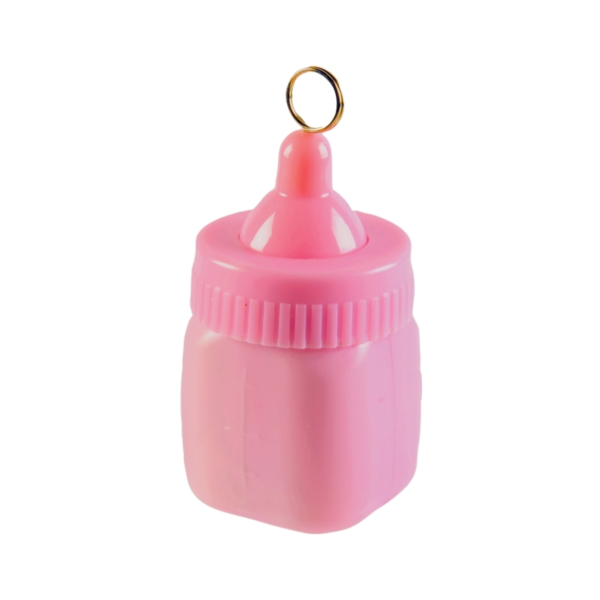 Ballongewicht Babyfles roze 9 cm