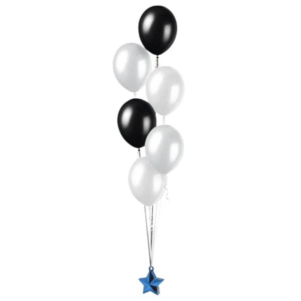 Ballongewicht Ster blauw 10 cm