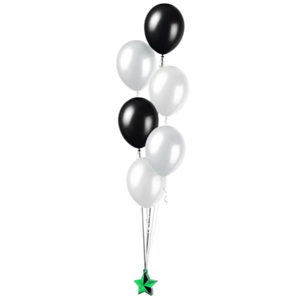 Ballongewicht Ster groen 10 cm