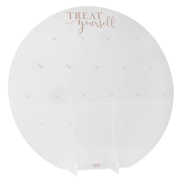 Ginger Ray Donut Wall tafeldecoratie acryl transparant 65 cm