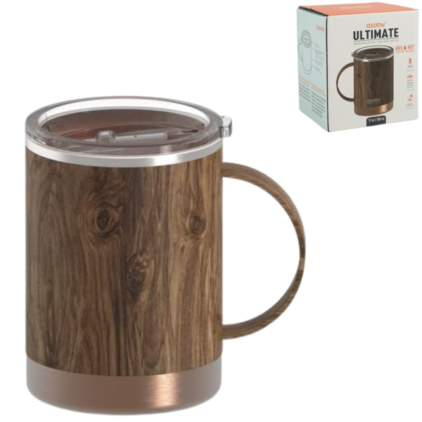 Asobu thermo koffiebeker bruin 360 ml