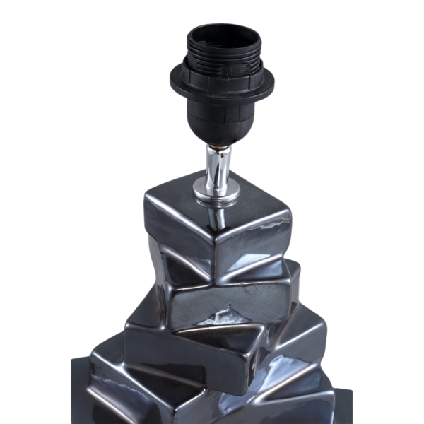 PTMD tafellamp Rellis EU-stekker grijs 38 cm