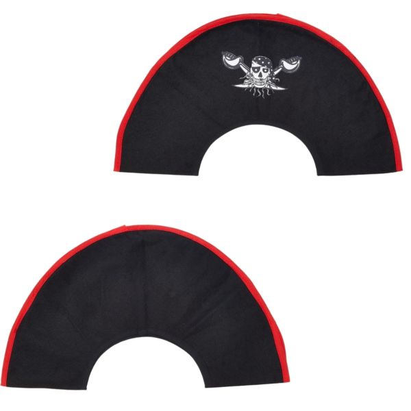 Piraten hoed vilt zwart 47 cm