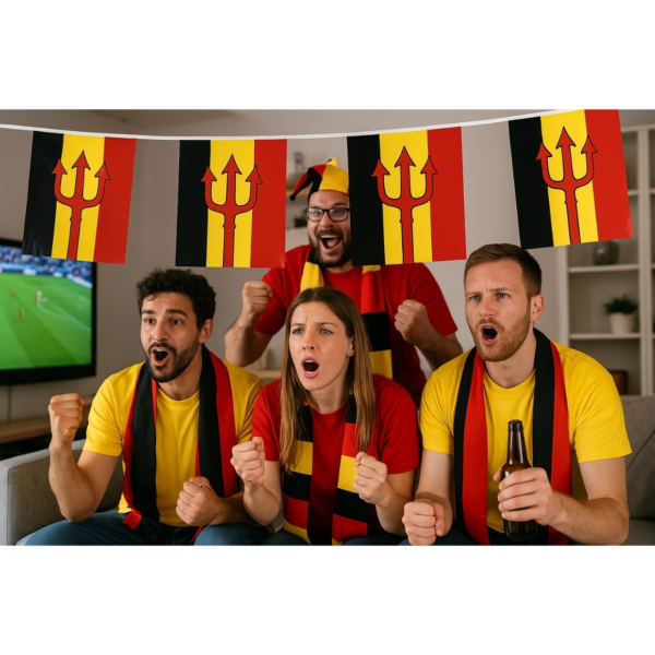 Fahnenkette Belgien 8 Meter