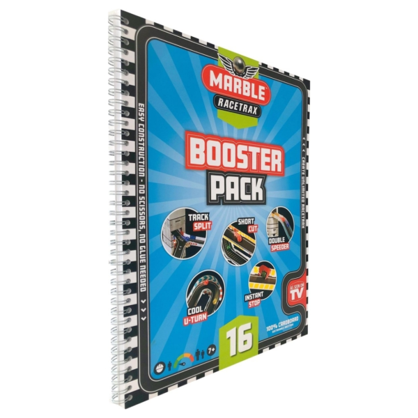 Knikkerbaan Marble Racetrax uitbreidingsset 1 meter 16 vel