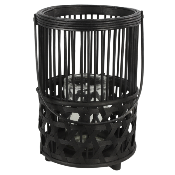 Countryfield Windlicht Jannik zwart 33 cm