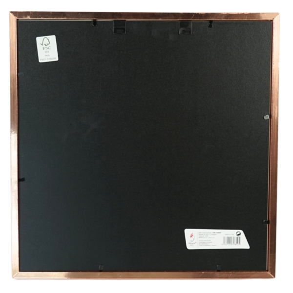 Fotolijst 4 fotos met passe partout koperkleurig 10 x 15 cm