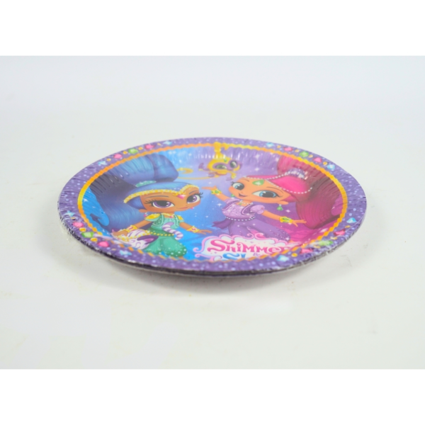 Einwegteller Shimmer & Shine Papier 8 Stück